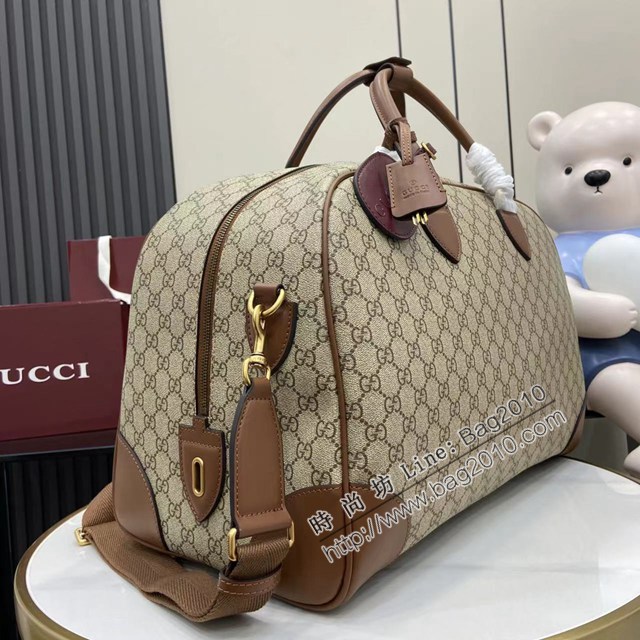 Gucci專櫃古馳最新款Emblem系列男女款手提旅行包旅行袋 jh2684型號：821148